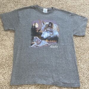 Delta Pro Weight American vintage wolf nature tee juniors size large